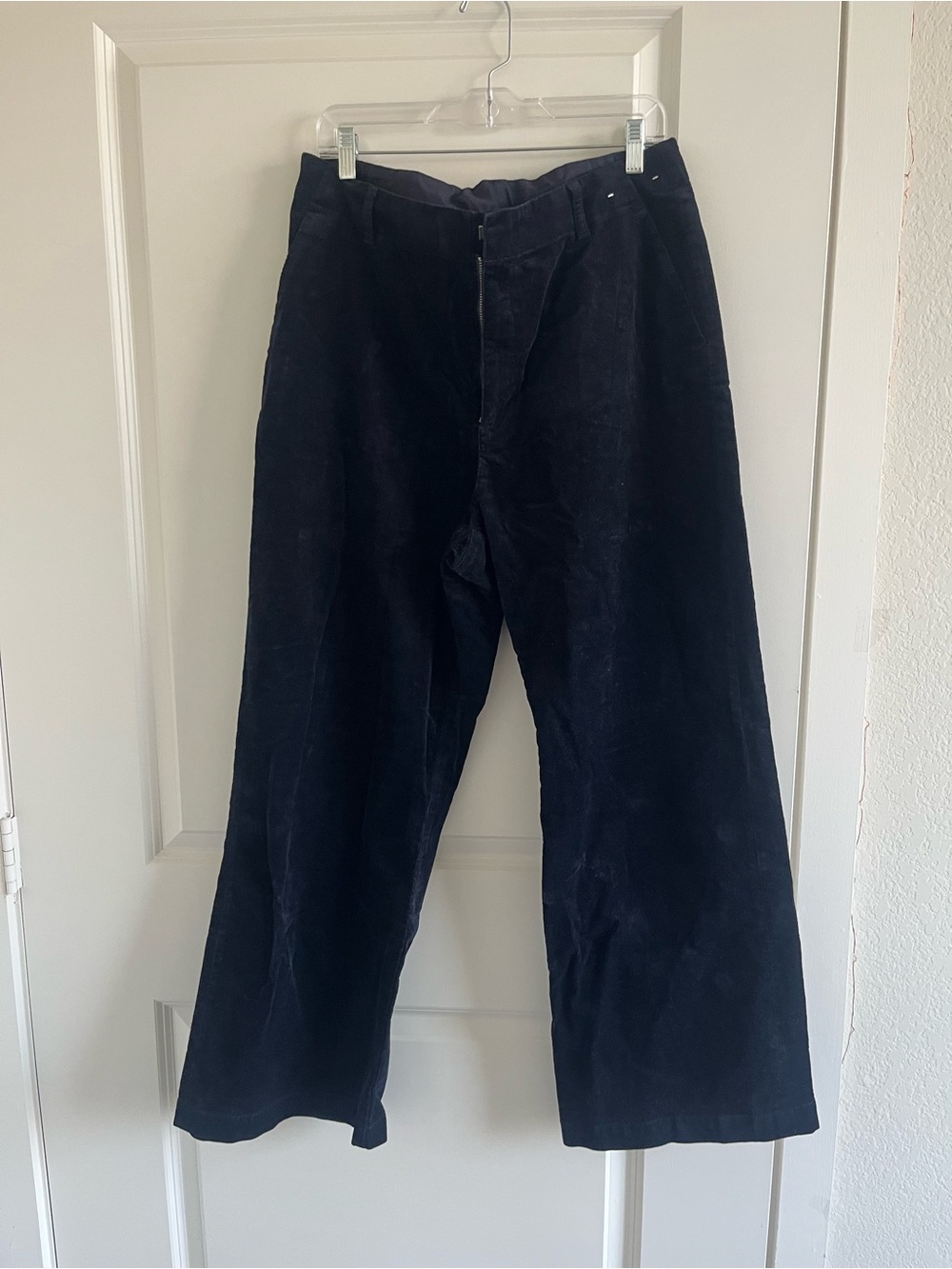 Uniqlo Women’s Navy Corduroy Straight Trousers